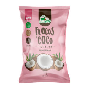 flocos de coco umidos e adocicados 1kg